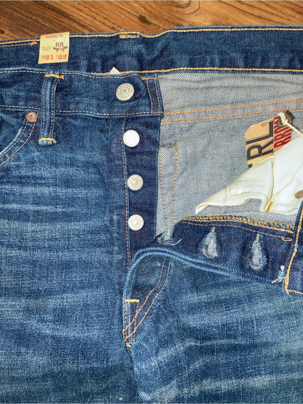 RRL Selvedge Slim Narrow Grandfalls Wash Jeans - Picture 5 of 16